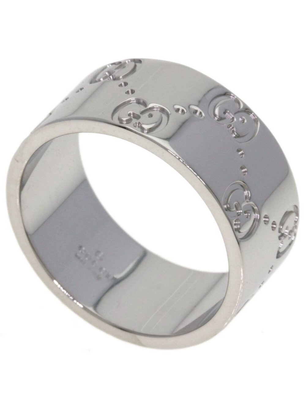 Gucci Icon Wide Ring 18k White Gold